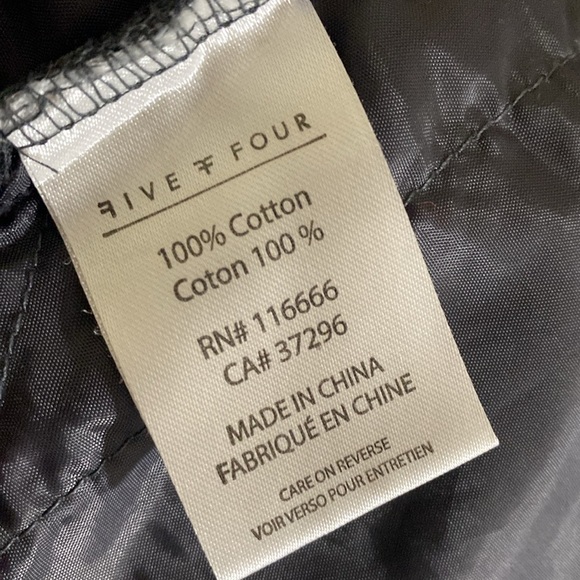 Five four jacket mens XL quilted Dark Gray Button-Up lightweight outdoor casual - Picture 9 of 10